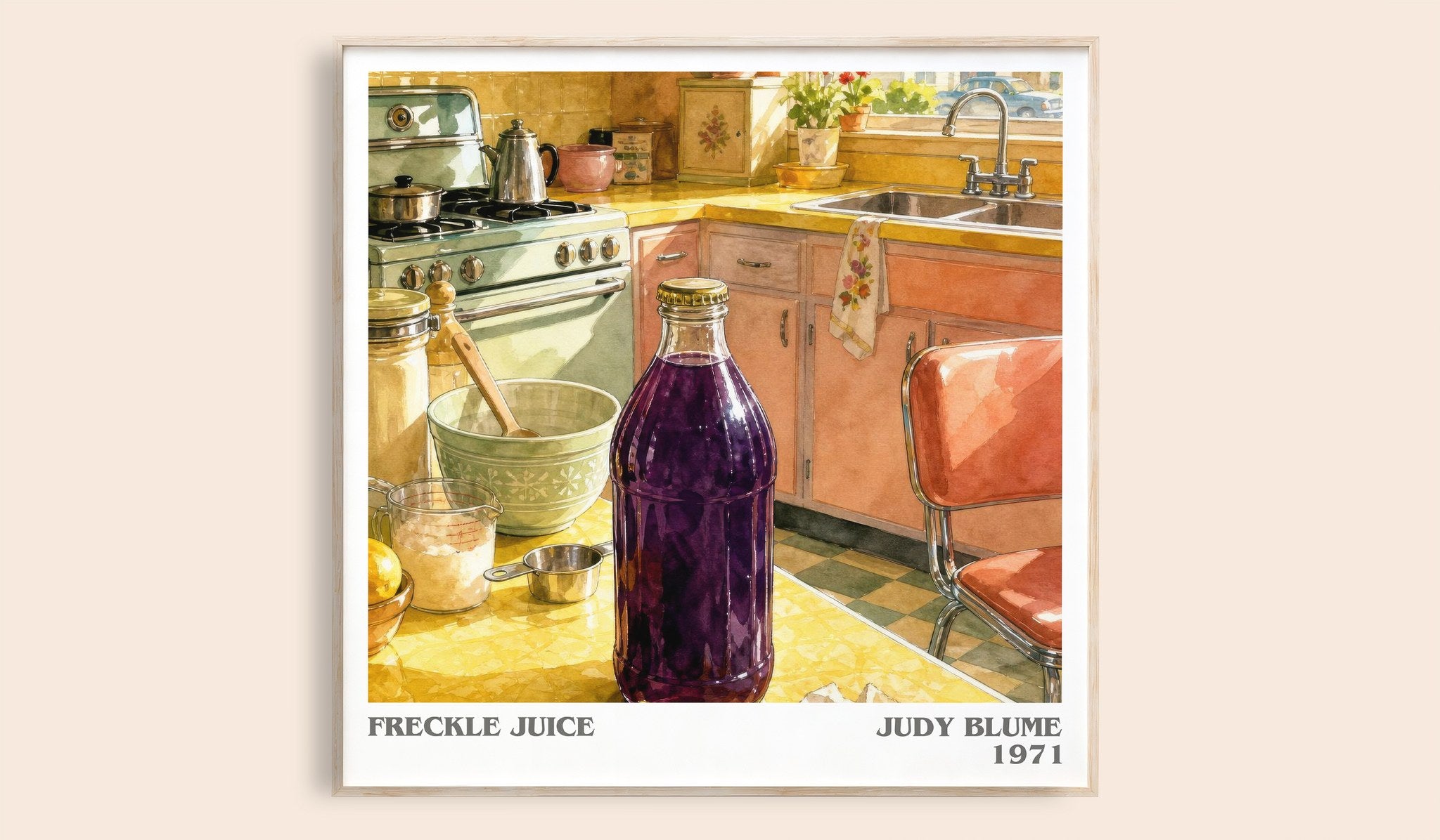 Freckle Juice Literary Art Print by Judy Blume