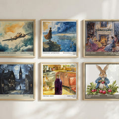 Freckle Juice Literary Art Print by Judy Blume – square print in a six-frame gallery wall