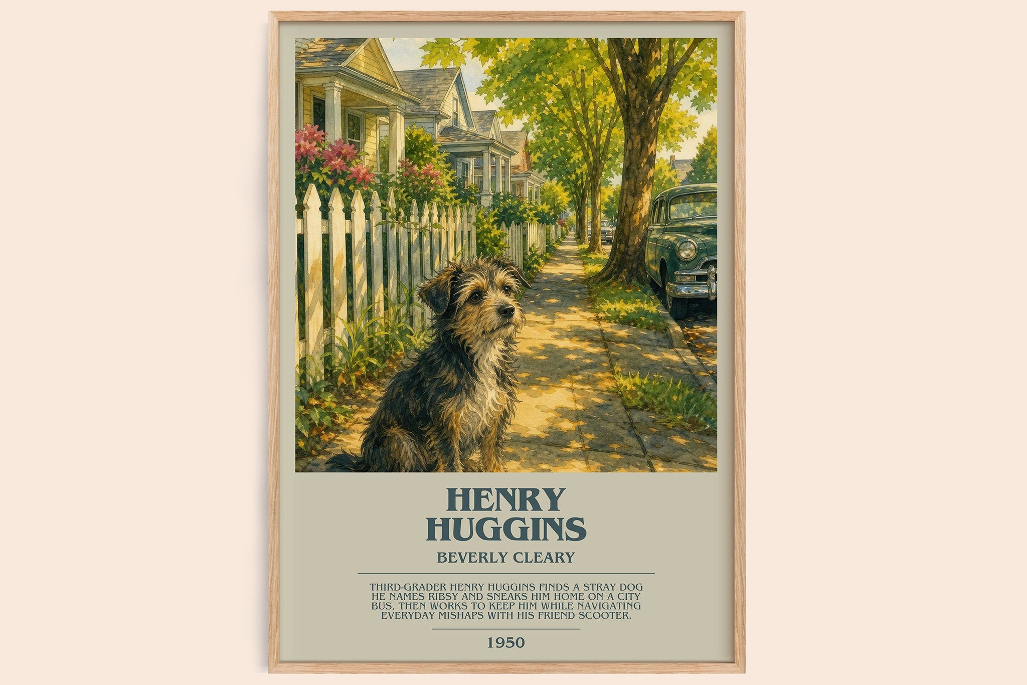 Henry Huggins Bookish Wall Art by Beverly Cleary