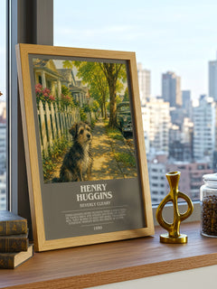 Henry Huggins bookish print framed by window – literary home decor