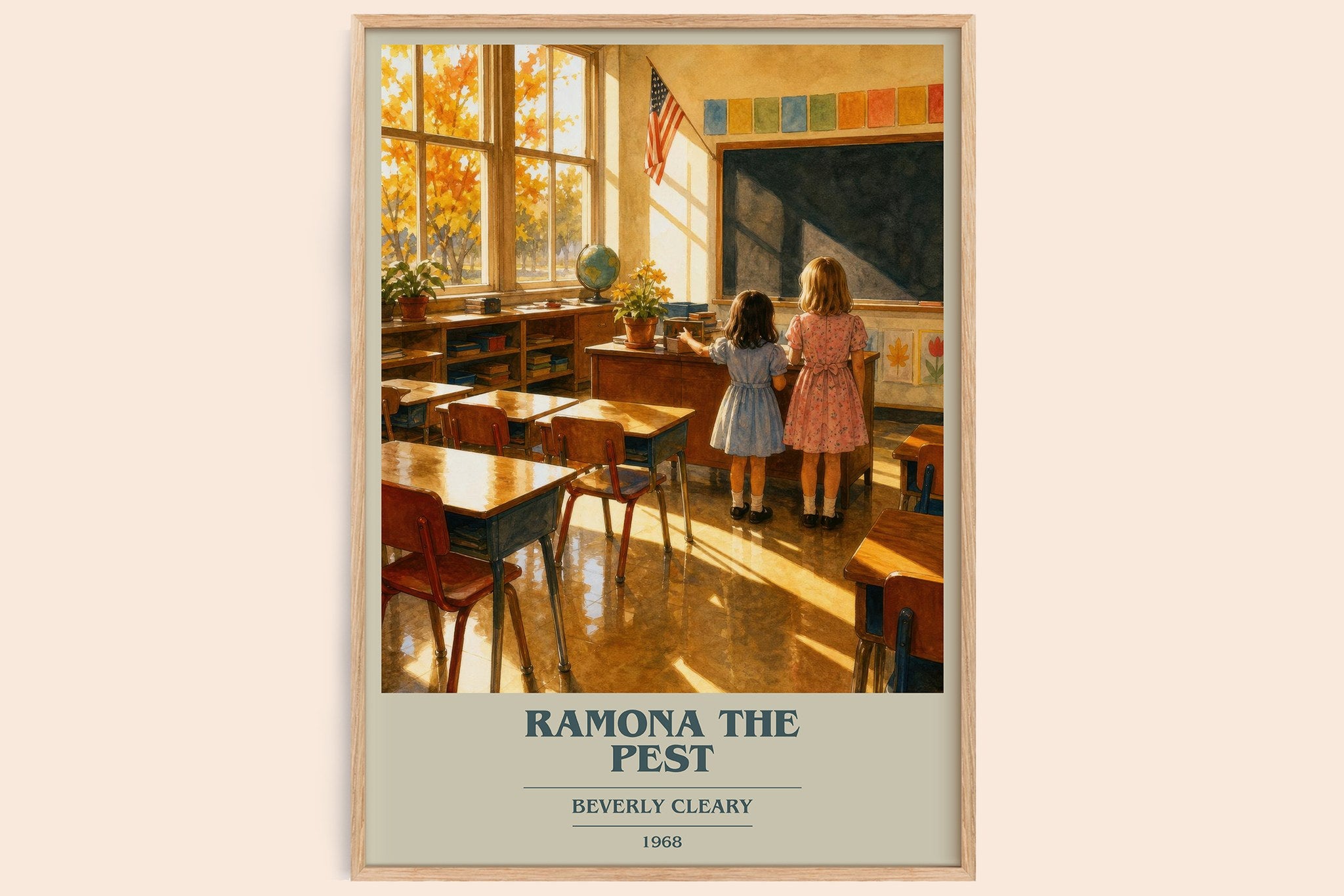 Ramona the Pest Book Cover Poster by Beverly Cleary