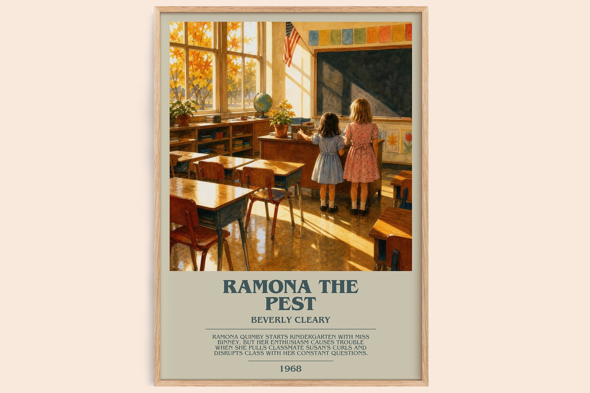 Ramona the Pest Bookish Wall Art by Beverly Cleary