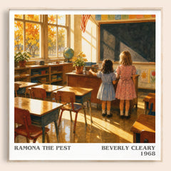 Ramona the Pest literary book poster by Beverly Cleary – framed literary art print