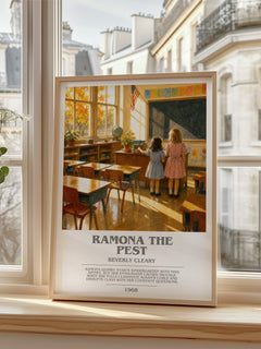 Ramona the Pest bookish poster colour and style options – Beverly Cleary book art