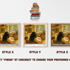 Ramona Quimby, Age 8 literary print in frame leaning in hallway – childrens wall art