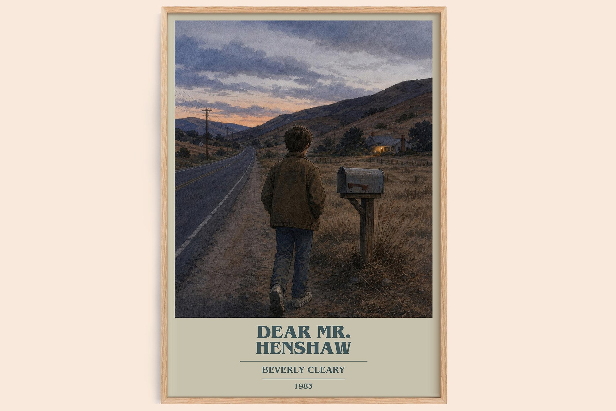 Dear Mr. Henshaw Book Cover Poster by Beverly Cleary
