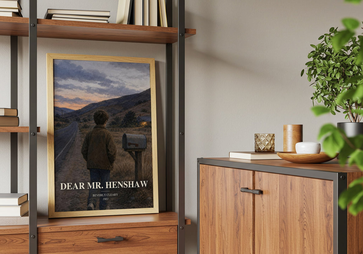 Dear Mr. Henshaw book watercolour illustration paper finish options – matte satin gloss