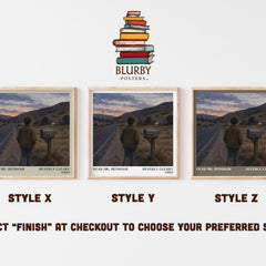 Dear Mr. Henshaw literary print in frame leaning in hallway – childrens wall art