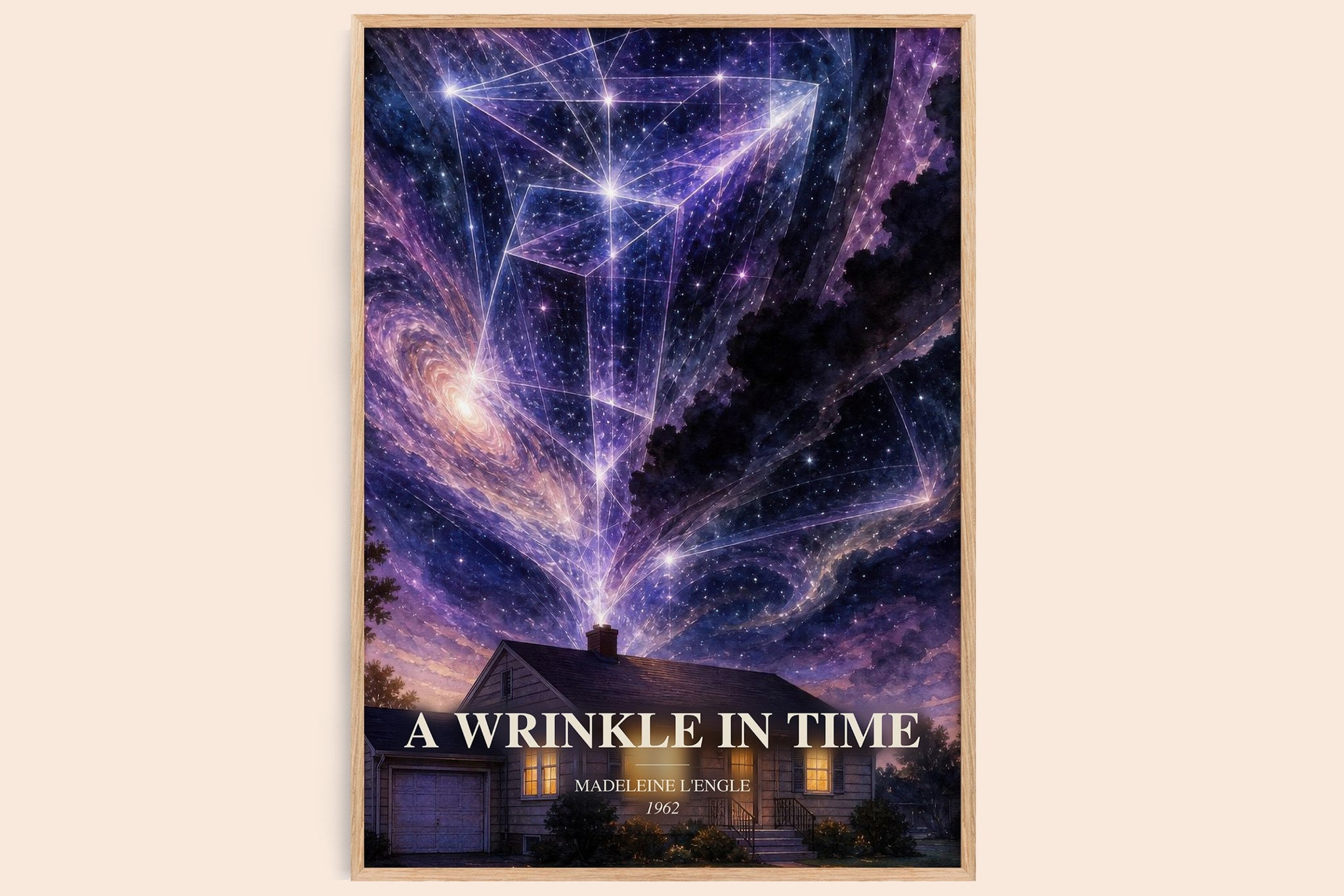 A Wrinkle in Time Book Watercolour Illustration by Madeleine L'Engle