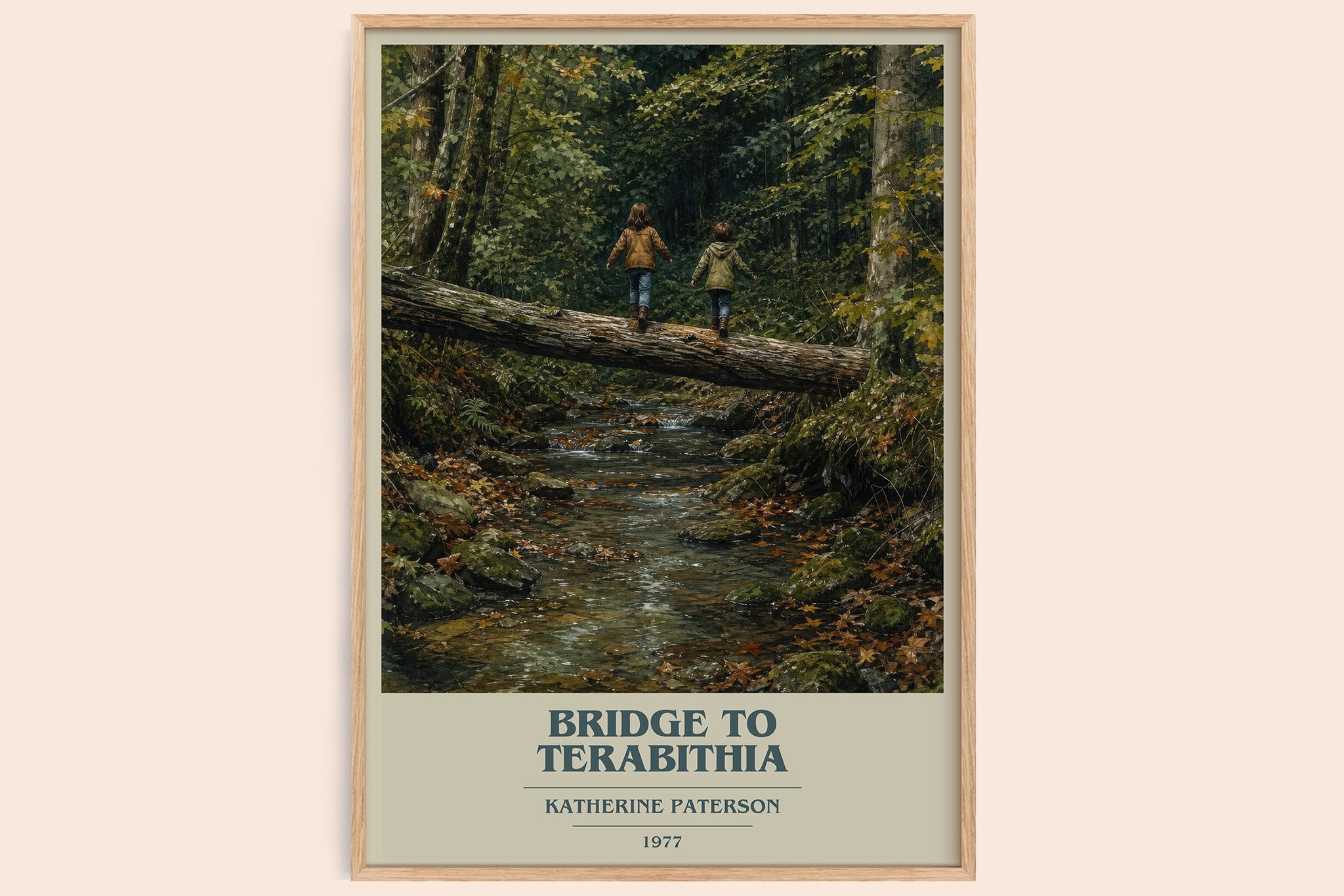 Bridge to Terabithia Book Cover Poster by Katherine Paterson