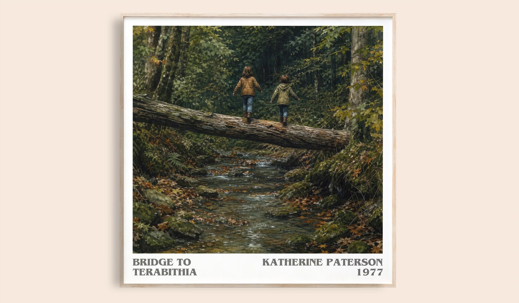 Bridge to Terabithia Literary Art Print by Katherine Paterson