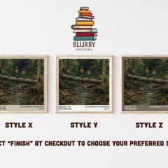 Bridge to Terabithia literary print in frame leaning in hallway – childrens wall art