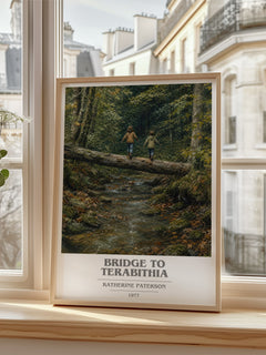 Bridge to Terabithia book cover poster colour and style options – Katherine Paterson book art