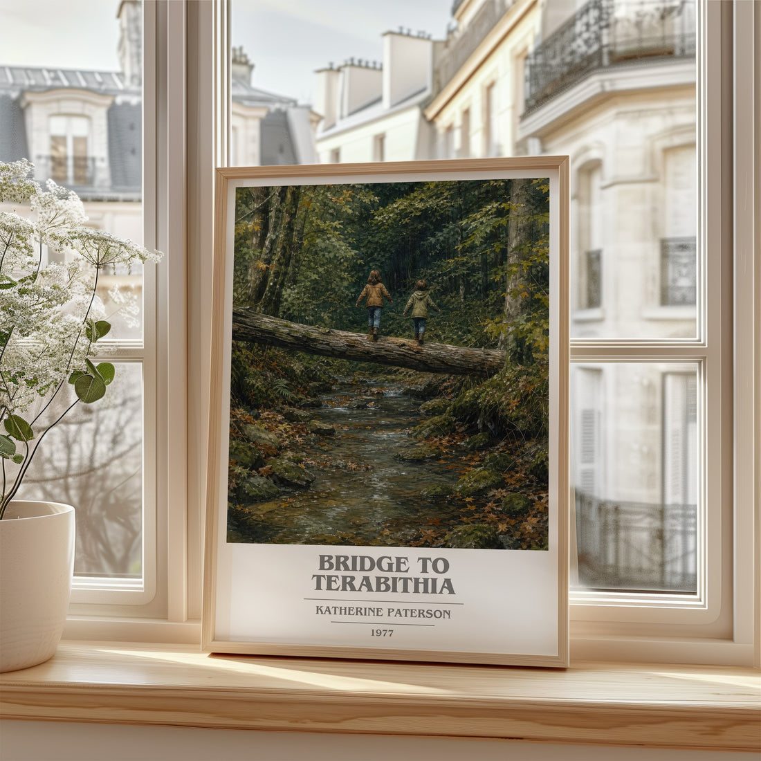 Bridge to Terabithia book cover poster colour and style options – Katherine Paterson book art