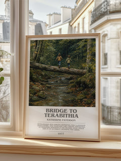 Bridge to Terabithia bookish poster colour and style options – Katherine Paterson book art