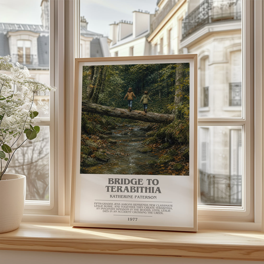 Bridge to Terabithia bookish poster colour and style options – Katherine Paterson book art