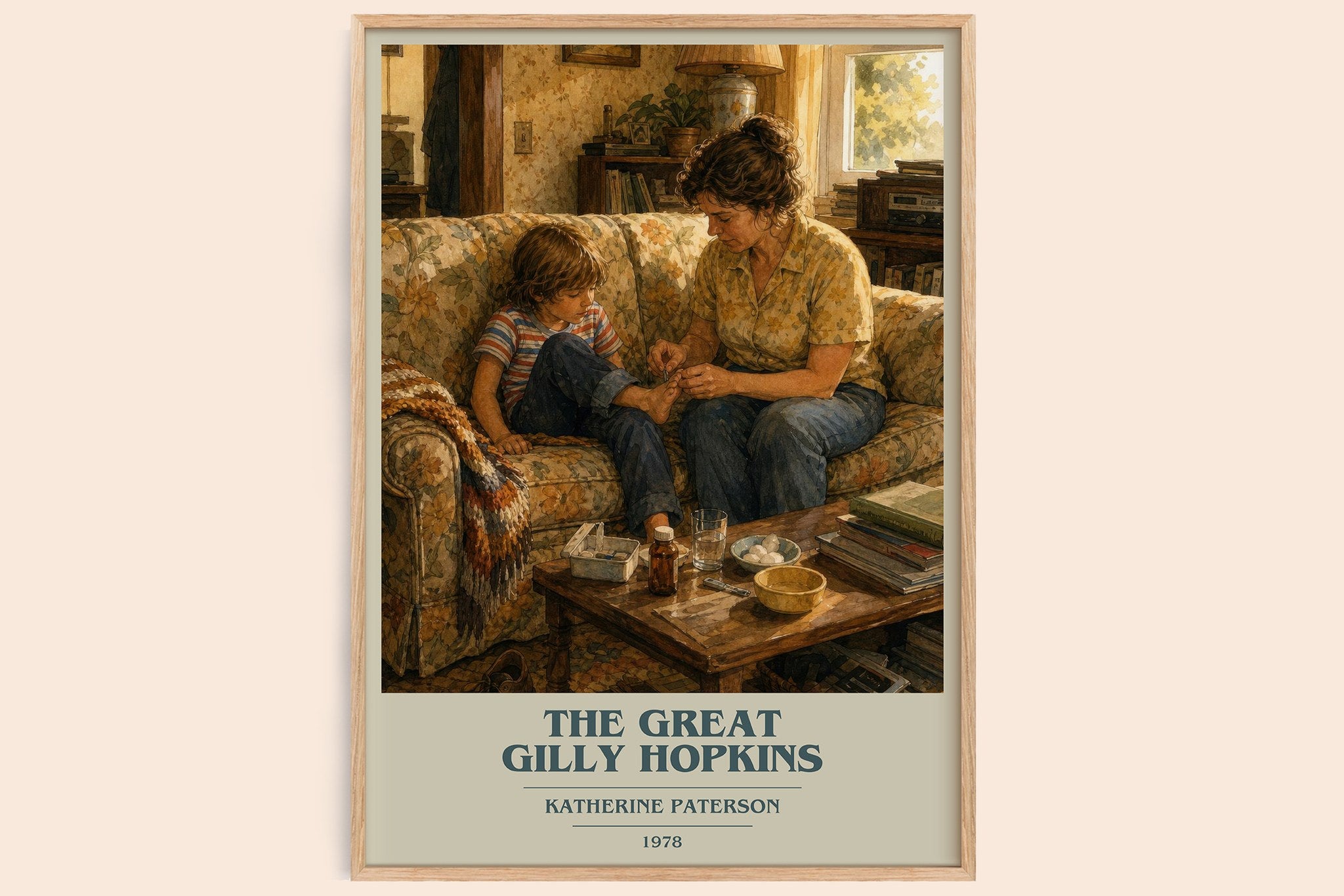 The Great Gilly Hopkins Book Cover Poster by Katherine Paterson