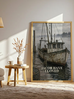Jacob Have I Loved watercolour print in frame leaning in hallway – young adult wall art