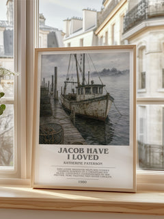 Jacob Have I Loved bookish poster colour and style options – Katherine Paterson book art