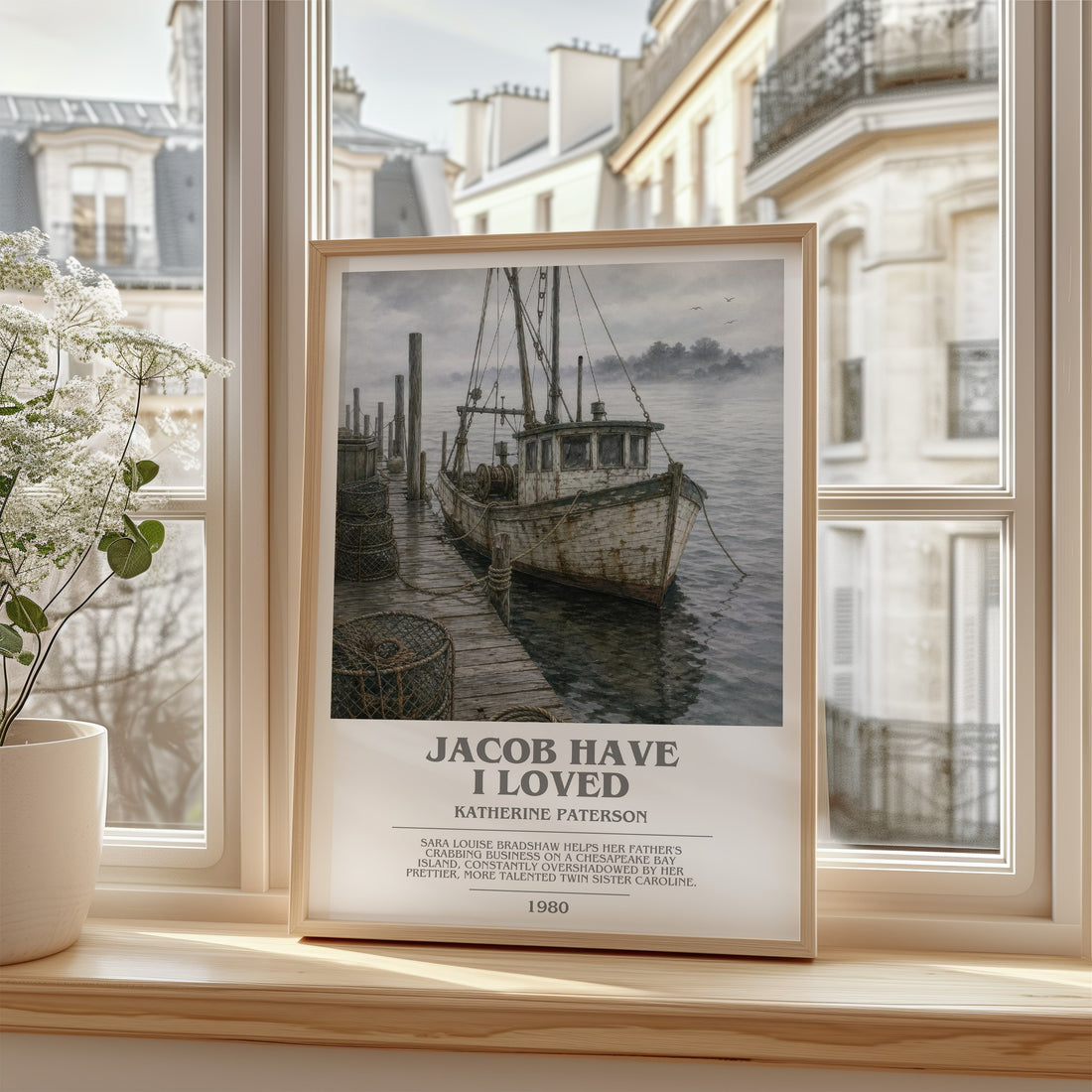 Jacob Have I Loved bookish poster colour and style options – Katherine Paterson book art