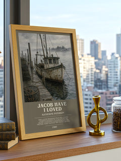 Jacob Have I Loved bookish print framed by window – literary home decor