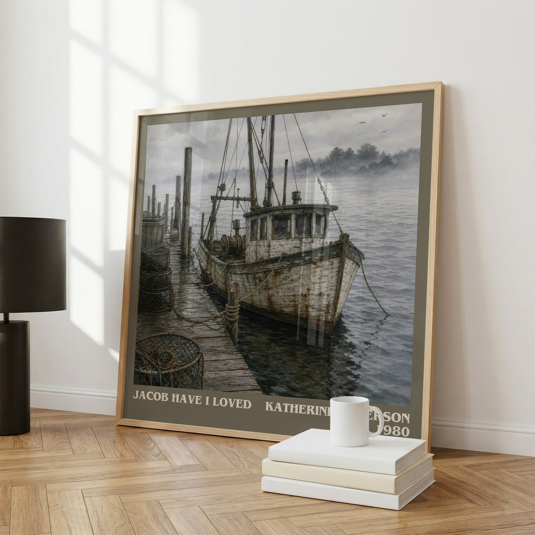 Jacob Have I Loved literary print framed by window – literary home decor