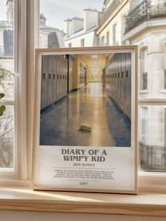 Diary of a Wimpy Kid bookish poster colour and style options – Jeff Kinney book art