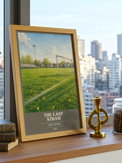 The Last Straw book cover print framed by window – literary home decor