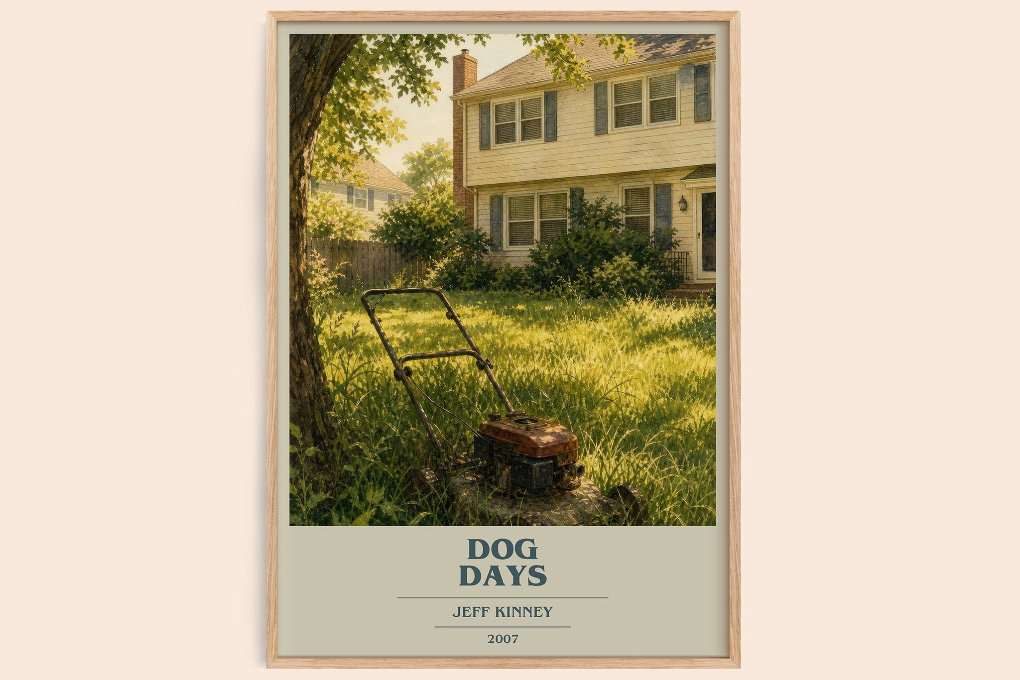 Dog Days Book Cover Poster by Jeff Kinney