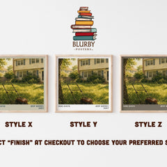 Dog Days literary print in frame leaning in hallway – childrens wall art