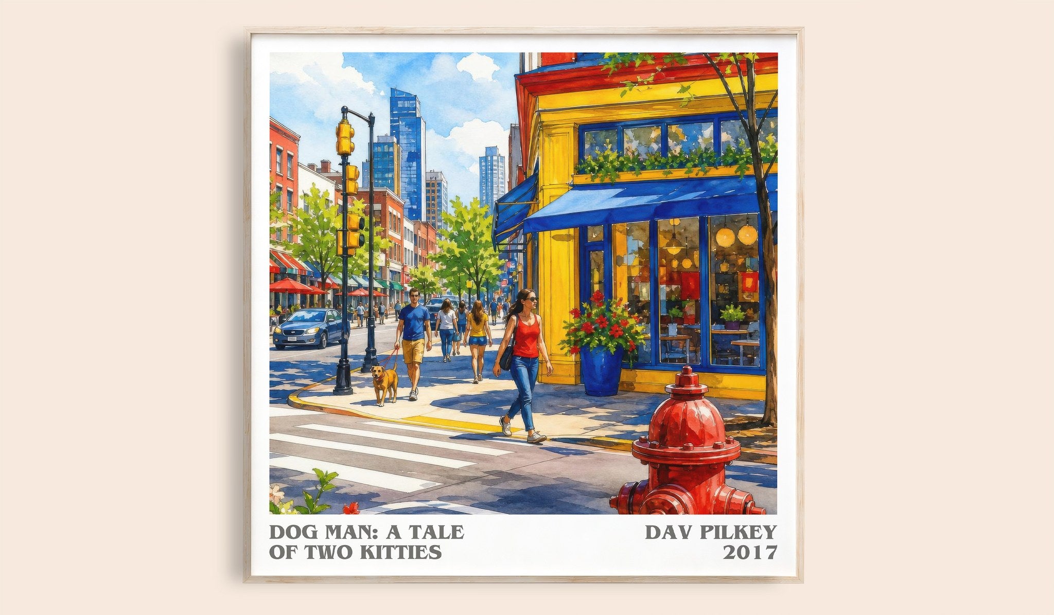 Dog Man: A Tale of Two Kitties Literary Art Print by Dav Pilkey