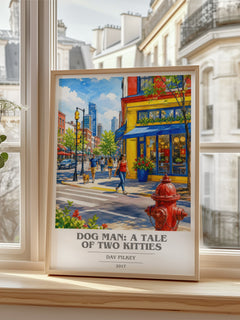 Dog Man: A Tale of Two Kitties book cover poster colour and style options – Dav Pilkey book art