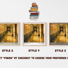 Auggie & Me literary print in frame leaning in hallway – young adult wall art