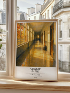 Auggie & Me book cover poster colour and style options – R.J. Palacio book art