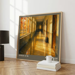 Auggie & Me literary print framed by window – literary home decor