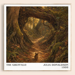 The Gruffalo literary book poster by Julia Donaldson – framed literary art print