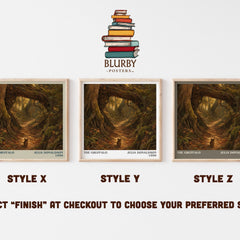 The Gruffalo literary print in frame leaning in hallway – childrens wall art