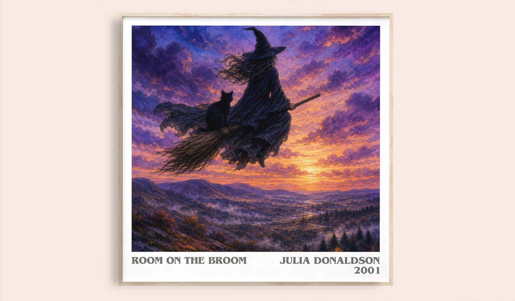 Room on the Broom Literary Art Print by Julia Donaldson