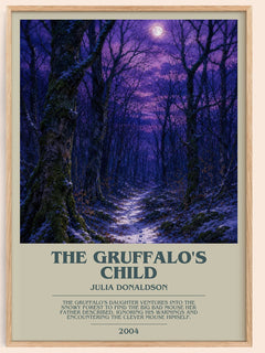 The Gruffalo's Child bookish book poster by Julia Donaldson – framed literary art print