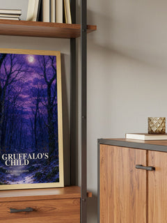 The Gruffalo's Child book watercolour illustration paper finish options – matte satin gloss