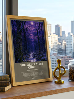 The Gruffalo's Child bookish print framed by window – literary home decor