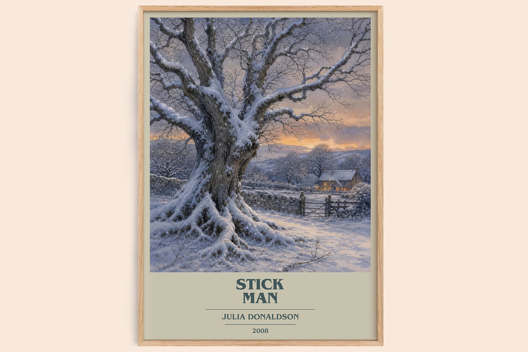 Stick Man Book Cover Poster by Julia Donaldson