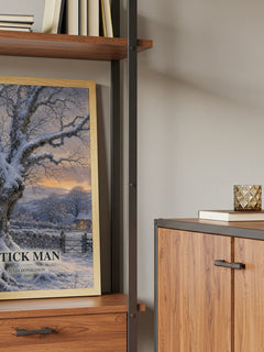 Stick Man book watercolour illustration paper finish options – matte satin gloss