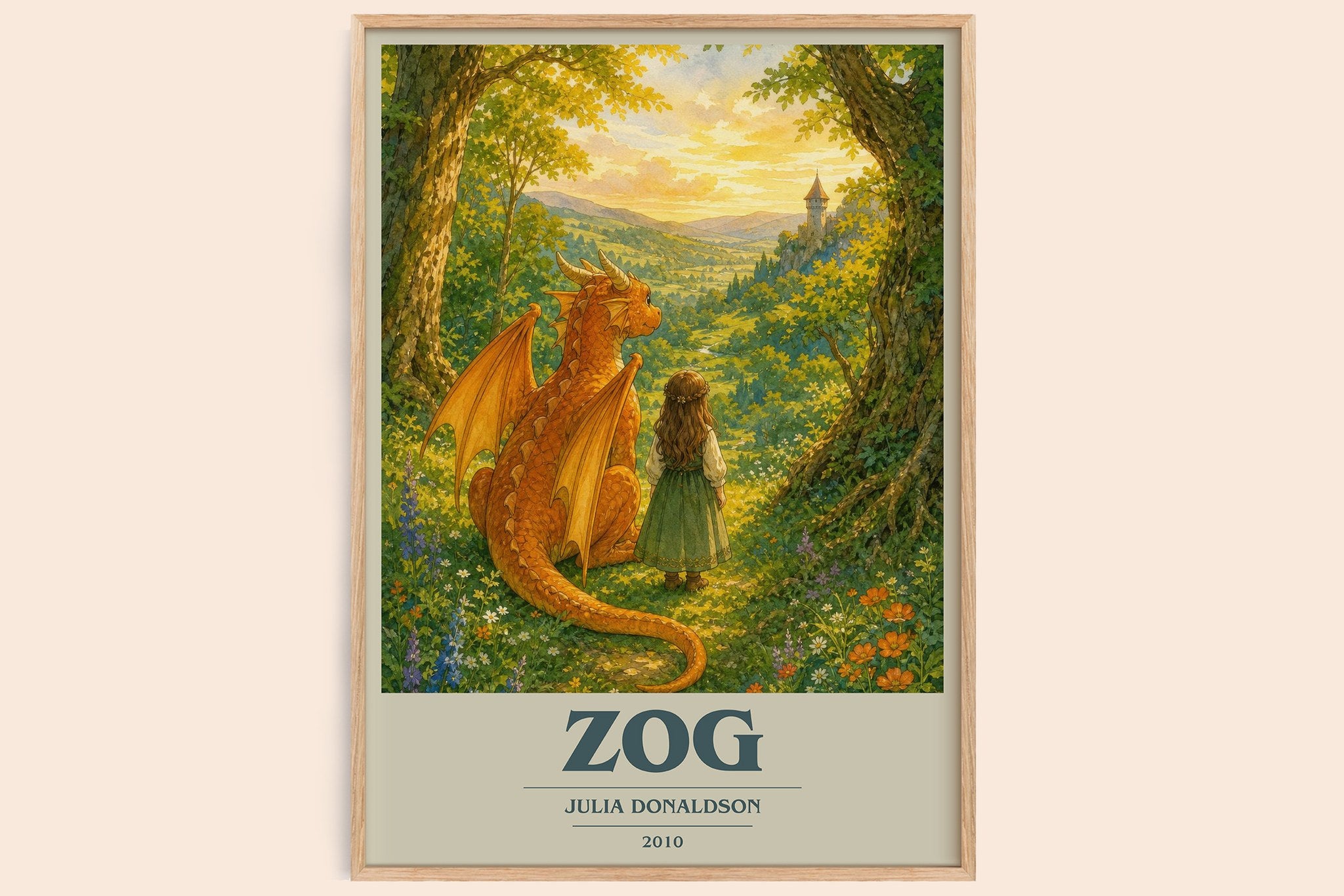 Zog Book Cover Poster by Julia Donaldson
