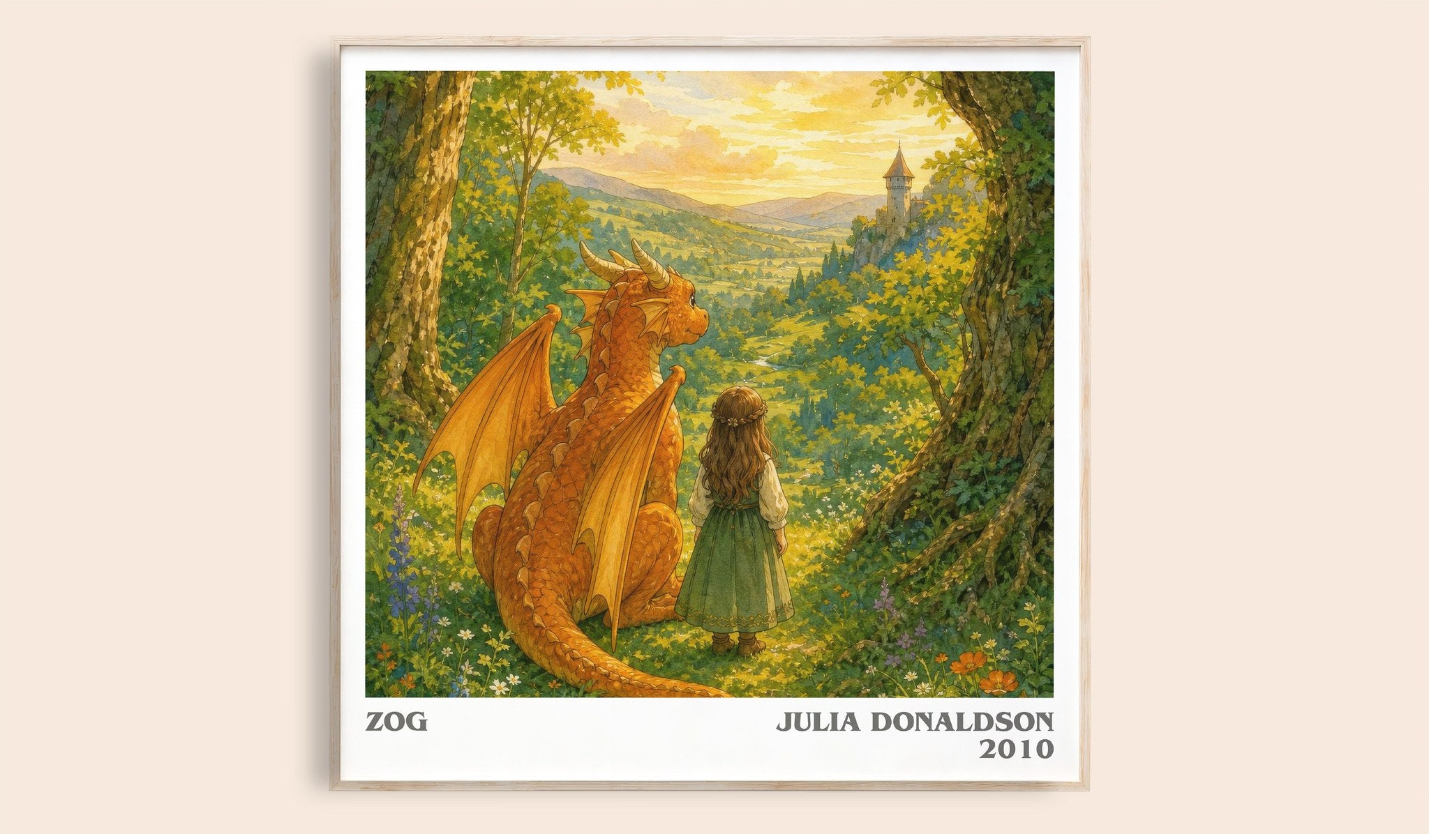 Zog Literary Art Print by Julia Donaldson