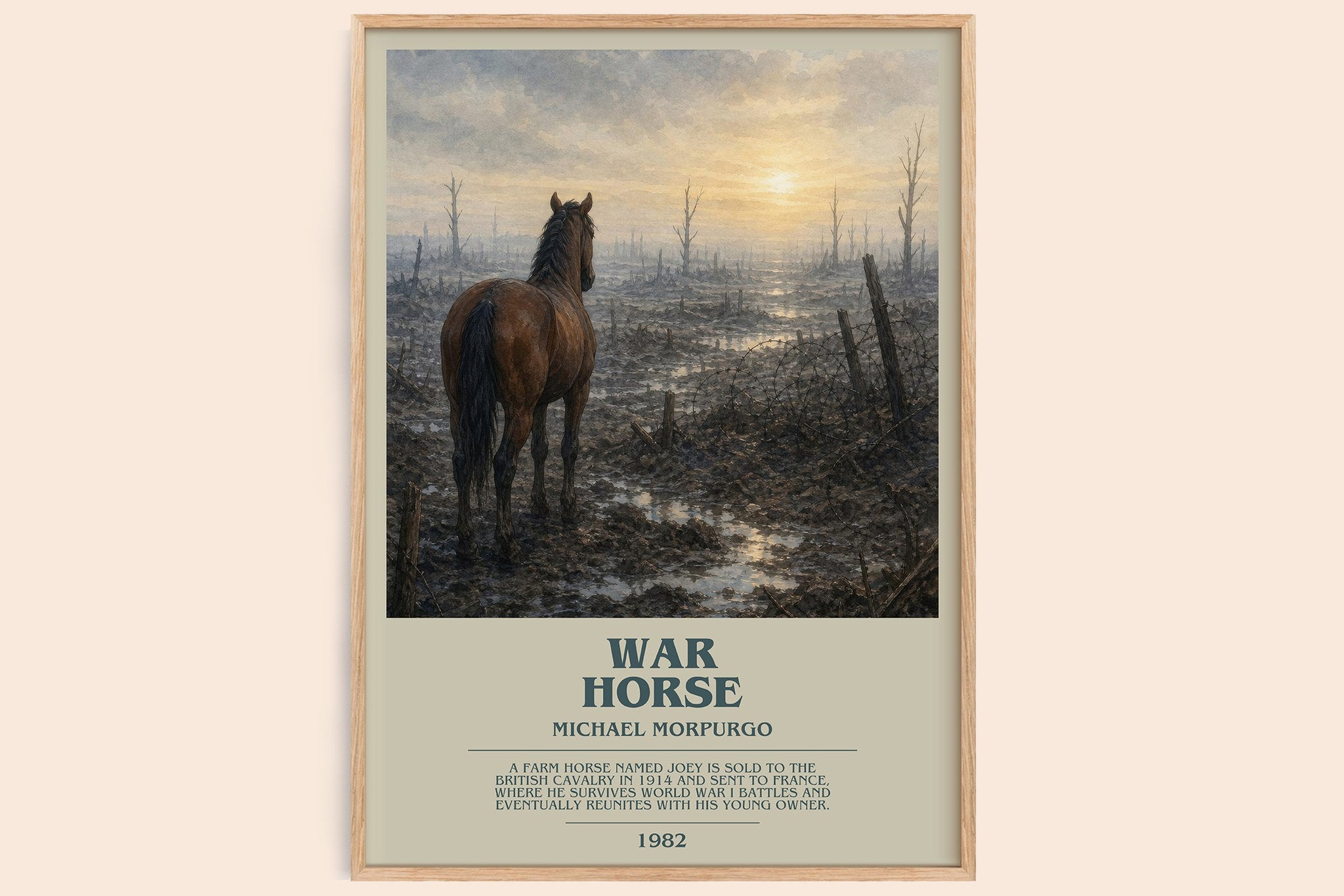 War Horse Bookish Wall Art by Michael Morpurgo