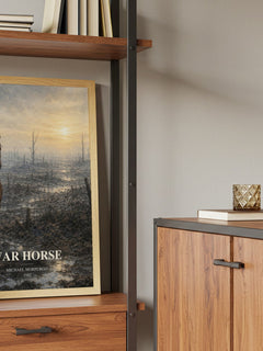 War Horse book watercolour illustration paper finish options – matte satin gloss