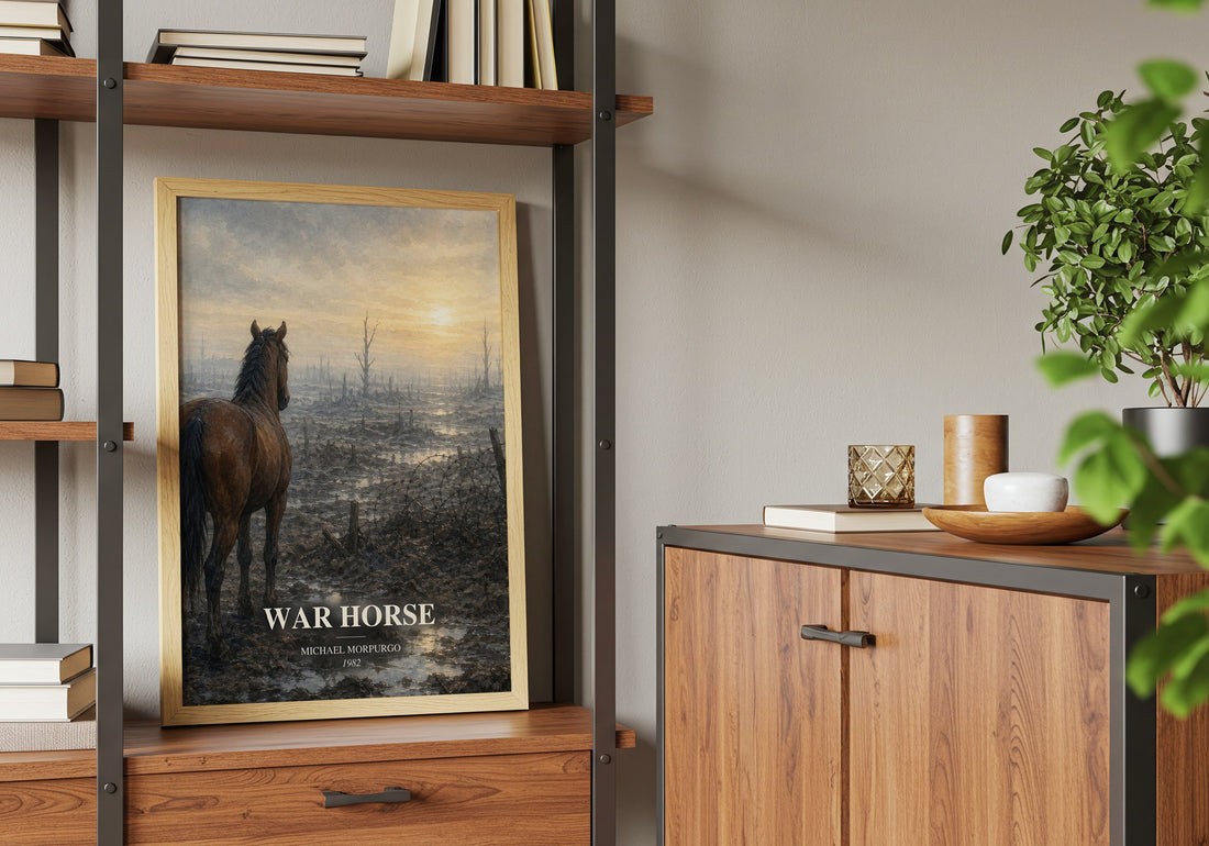 War Horse book watercolour illustration paper finish options – matte satin gloss