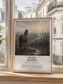 War Horse bookish poster colour and style options – Michael Morpurgo book art