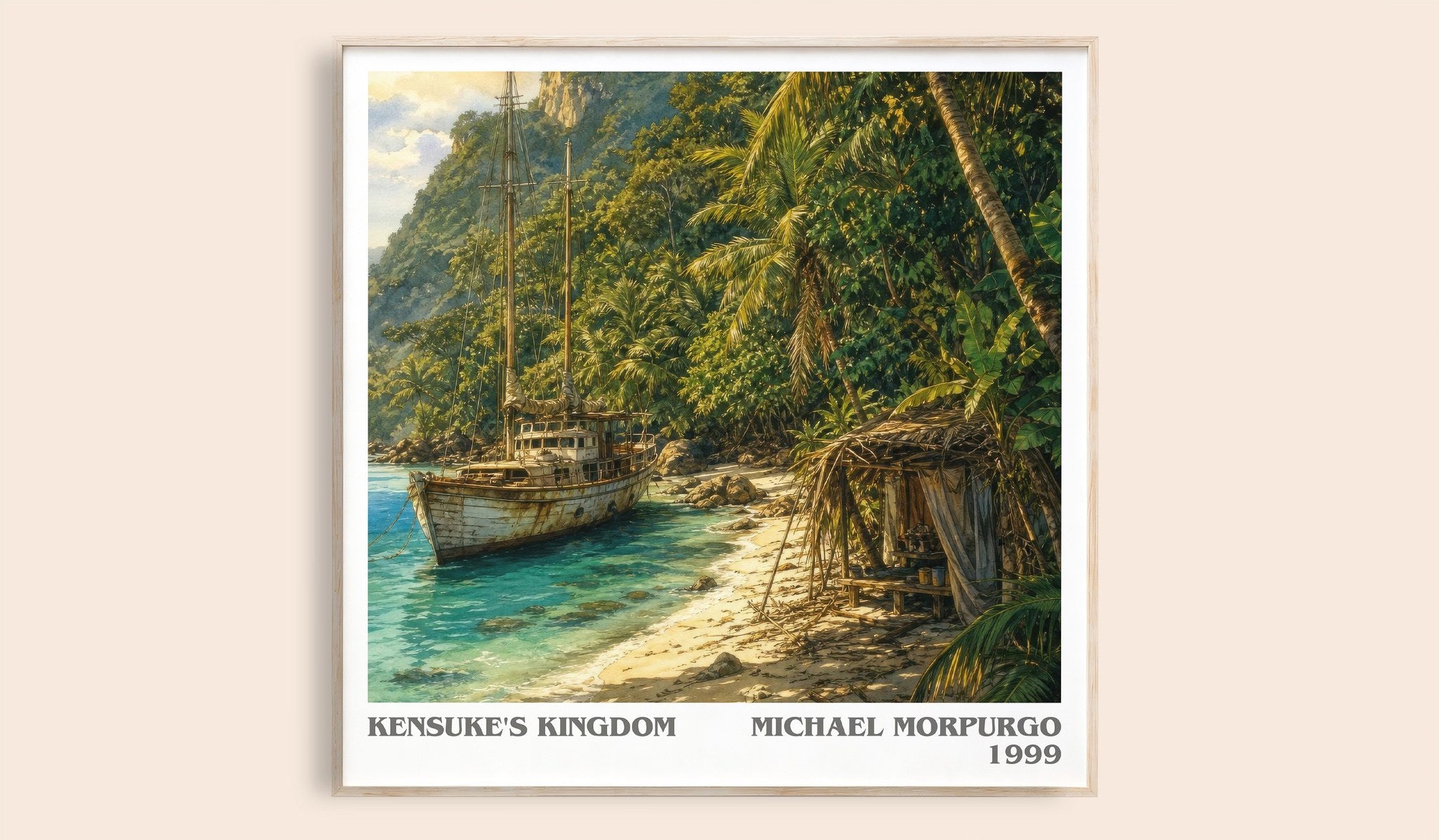 Kensuke's Kingdom Literary Art Print by Michael Morpurgo